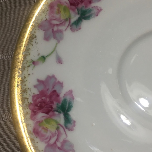 Trimont China Handpainted Made In Occupied Japan Saucer For Footed Cup 5 3/4” - Picture 6 of 10